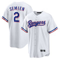 Ndoa T.Rangers #2 Marcus Semien Player White Replica Game Stitched Jerseys