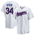Ndoa T.Rangers #34 Nolan Ryan Player White Home Game Stitched Jerseys
