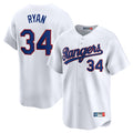 Ndoa T.Rangers #34 Nolan Ryan Player White Home Limited Stitched Jerseys