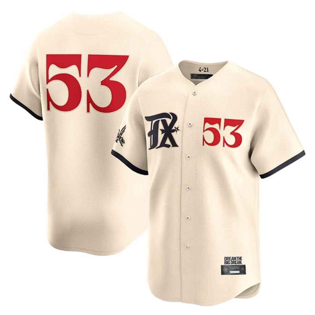 Ndoa T.Rangers #53 Adolis Garcia Player Cream City Connect Limited Stitched Jerseys
