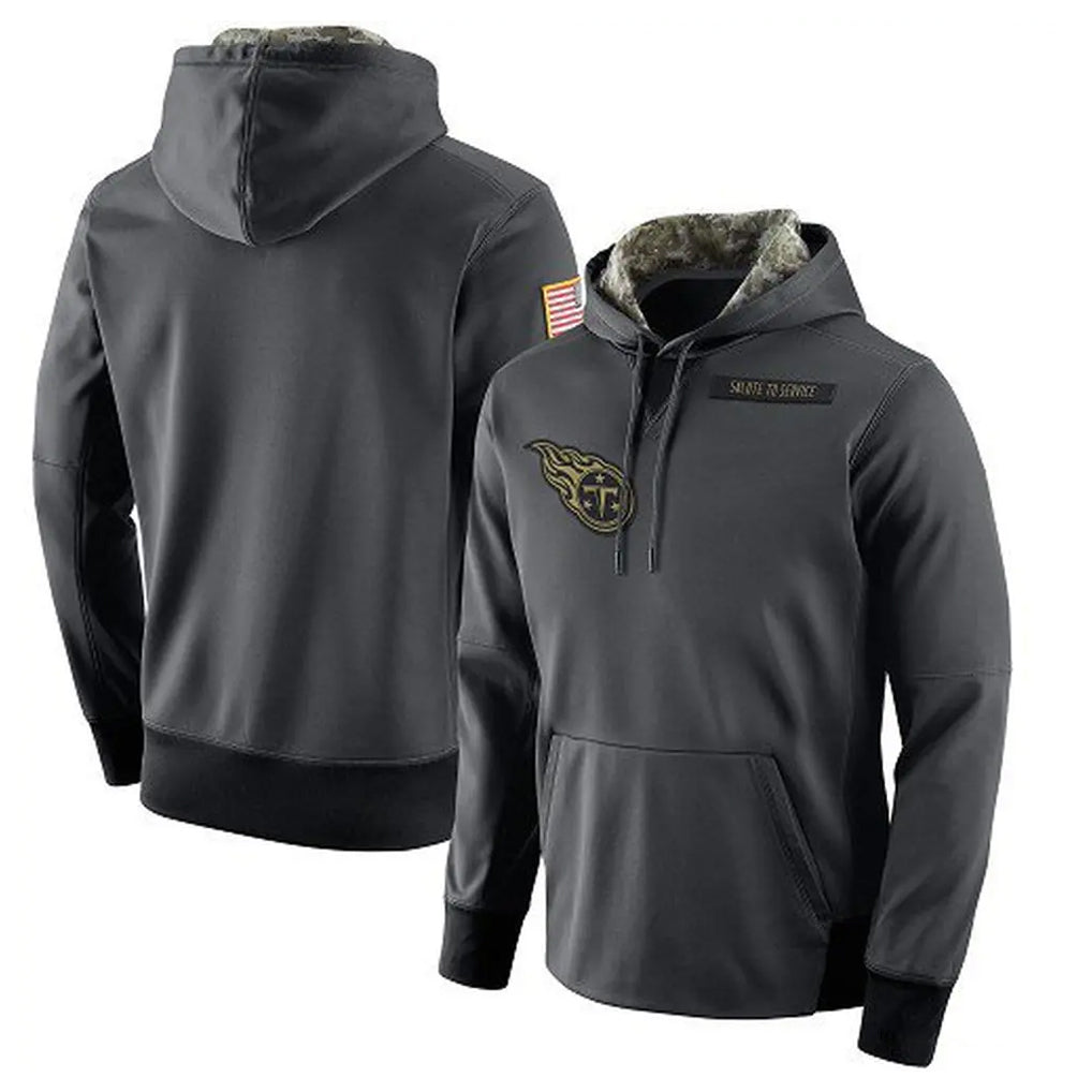Ndoa T.Titans Light Gray Pullover Hoodies Home Game Blank Player Stitched Jerseys
