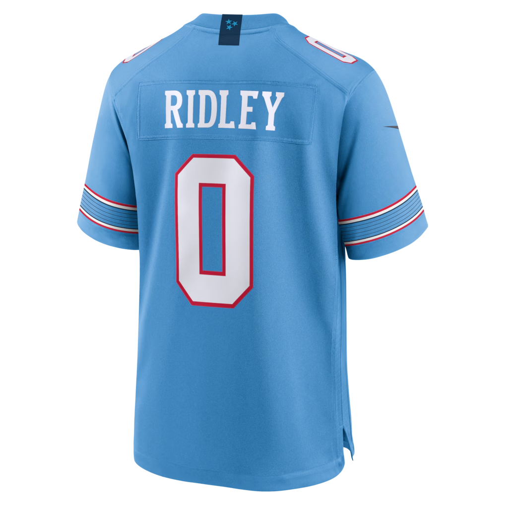 Ndoa T.Titans #0 Calvin Ridley Light Blue Game Stitched Jerseys