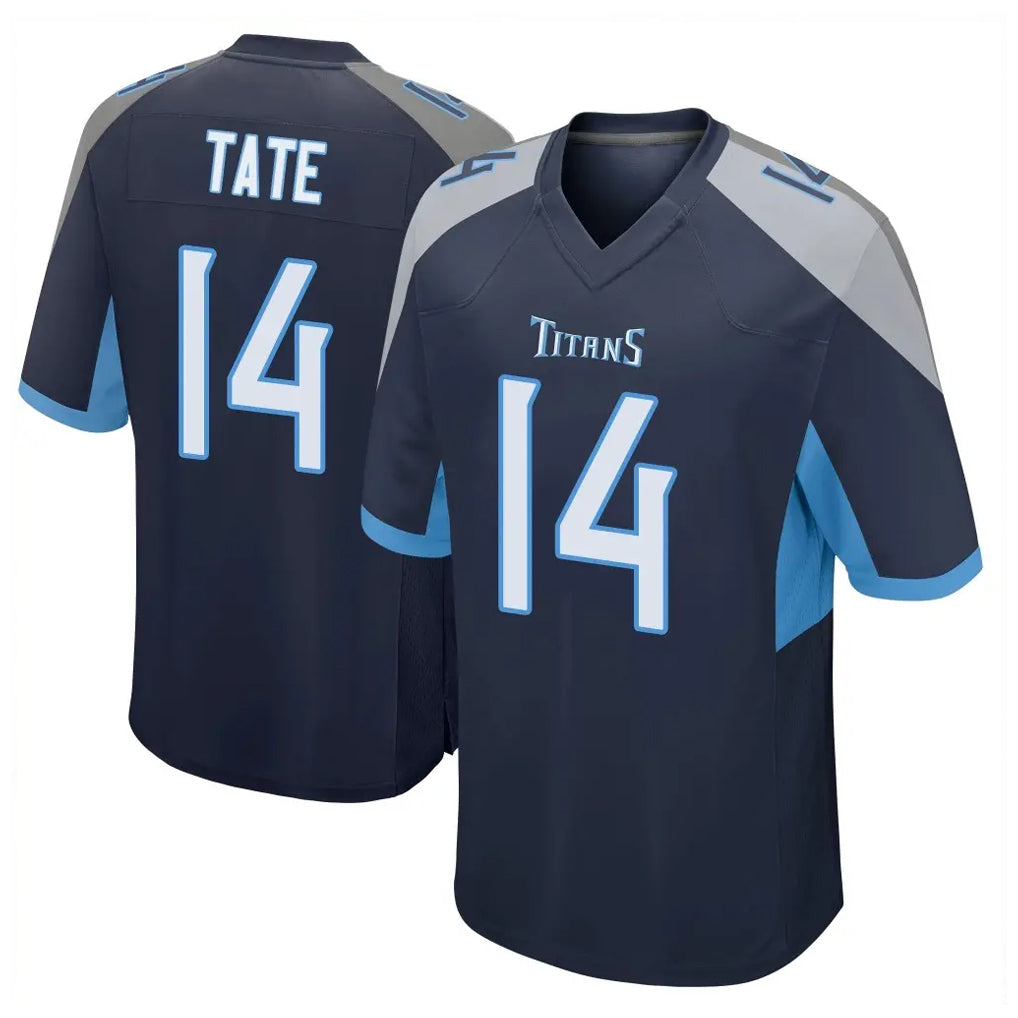 Ndoa T.Titans #14 Carnell Tate Player Navy Home Game Stitched Jerseys
