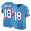 Ndoa T.Titans #18 Cor'Dale Flott Player Light Blue Limited Vapor F.U.S.E. Home Game Stitched Jerseys