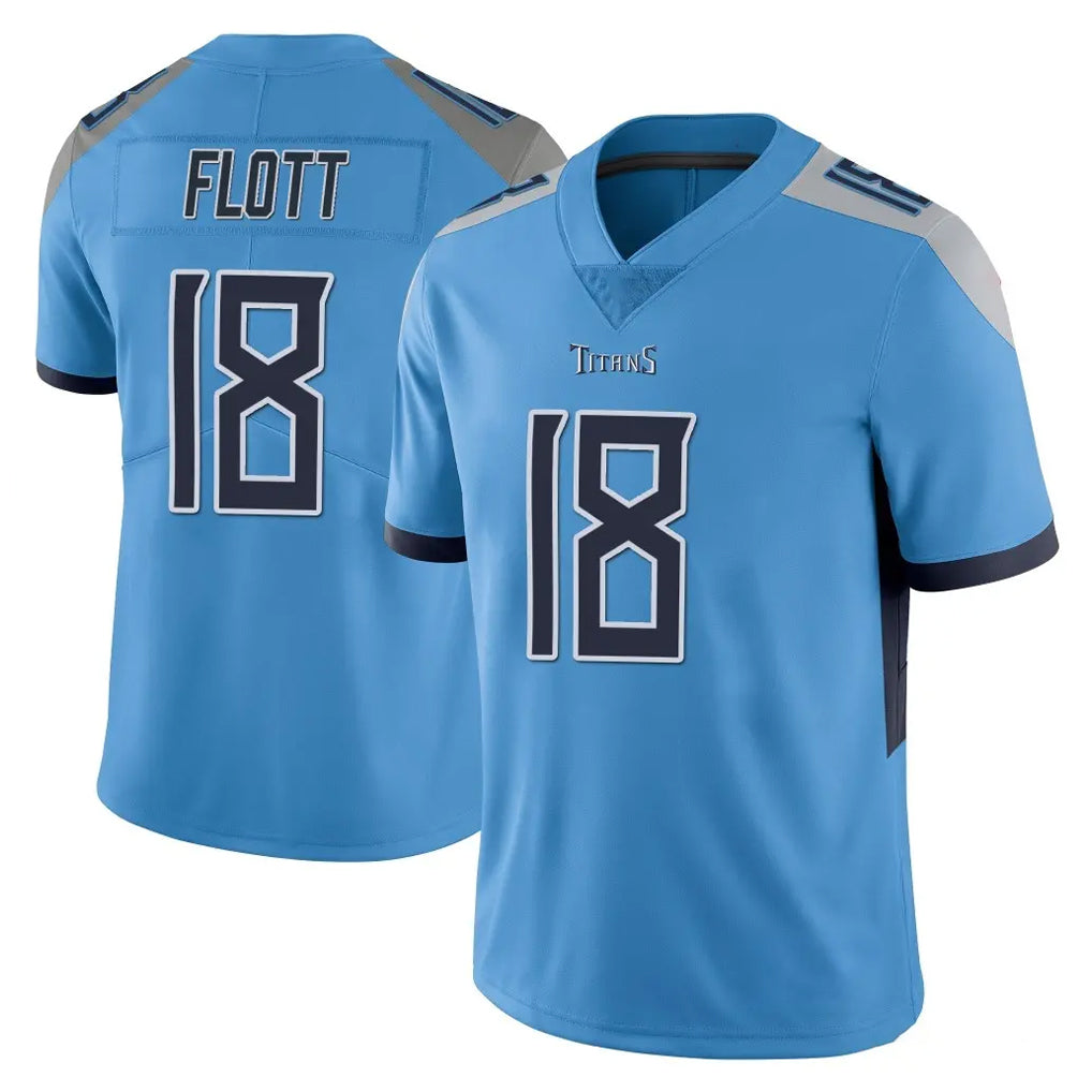 Ndoa T.Titans #18 Cor'Dale Flott Player Light Blue Limited Vapor Untouchable Home Game Stitched Jerseys