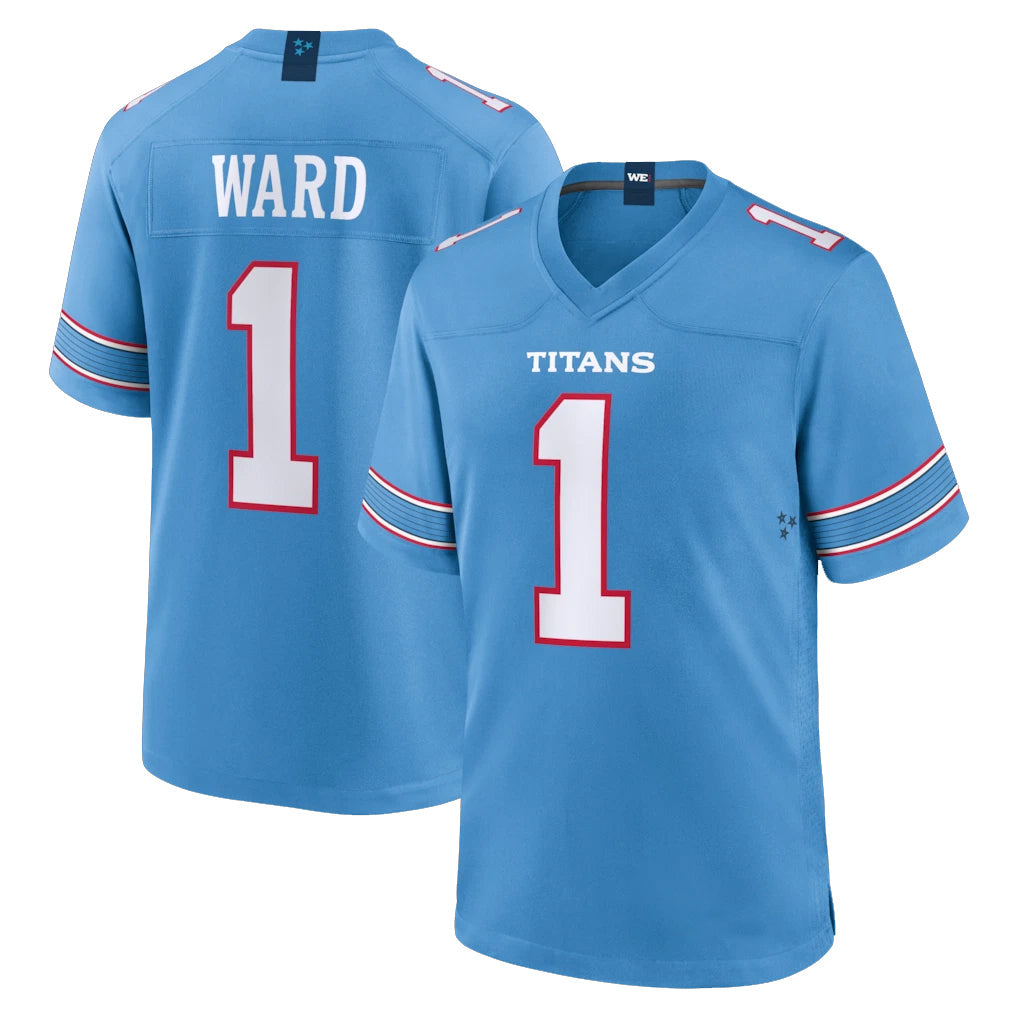 Ndoa T.Titans #1 Cameron Ward Player Light Blue 2026 Game Home Stitched Jerseys