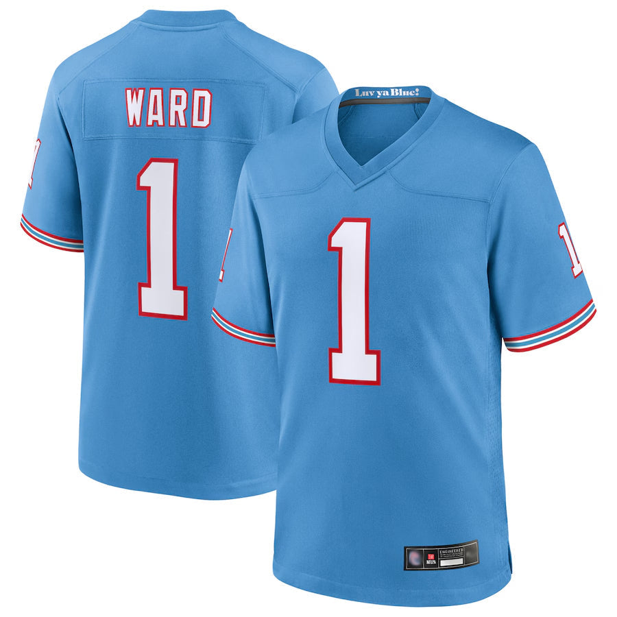 Ndoa T.Titans #1 Cameron Ward Player Light Blue Replica Limited Game Stitched Jerseys