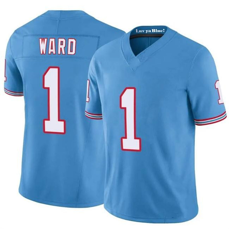 Ndoa T.Titans #1 Cameron Ward Player Light Blue Vapor F.U.S.E. Limited Stitched Jerseys