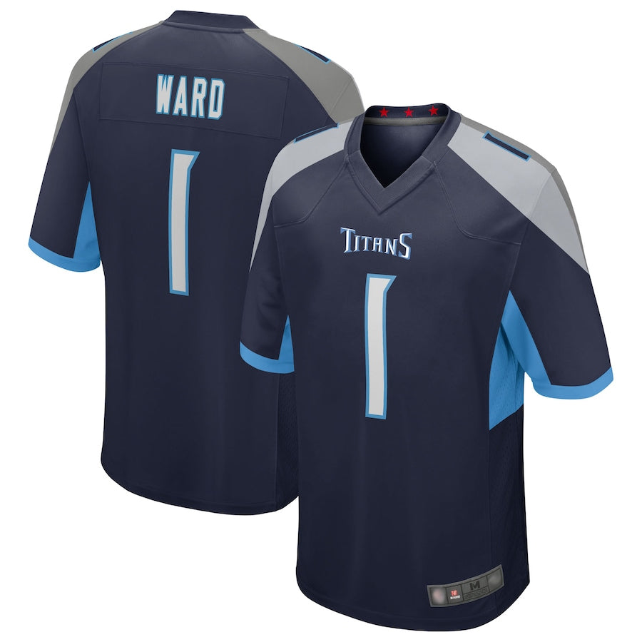 Ndoa T.Titans #1 Cameron Ward Player Navy Game Stitched Jerseys