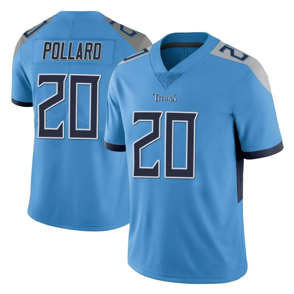 Ndoa T.Titans #20 Tony Pollard Player Light Blue Limited Vapor Untouchable Home Game Stitched Jerseys