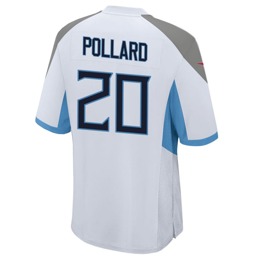 Ndoa T.Titans #20 Tony Pollard Player White Home Game Stitched Jerseys