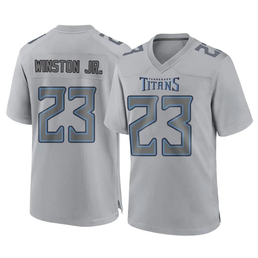 Ndoa T.Titans #23 Kevin Winston Jr. Player Gray Atmosphere Fashion Home Game Stitched Jerseys