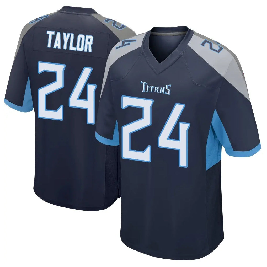 Ndoa T.Titans #24 Alontae Taylor Player Navy Home Game Stitched Jerseys