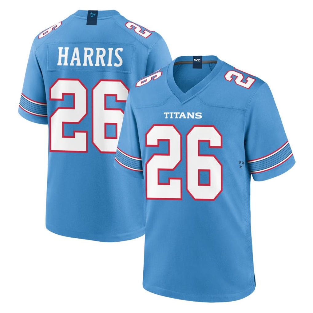 Ndoa T.Titans #26 Marcus Harris Player Light Blue 2026 Game Home Stitched Jerseys
