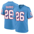 Ndoa T.Titans #26 Marcus Harris Player Light Blue Oilers Throwback Home Game Stitched Jerseys