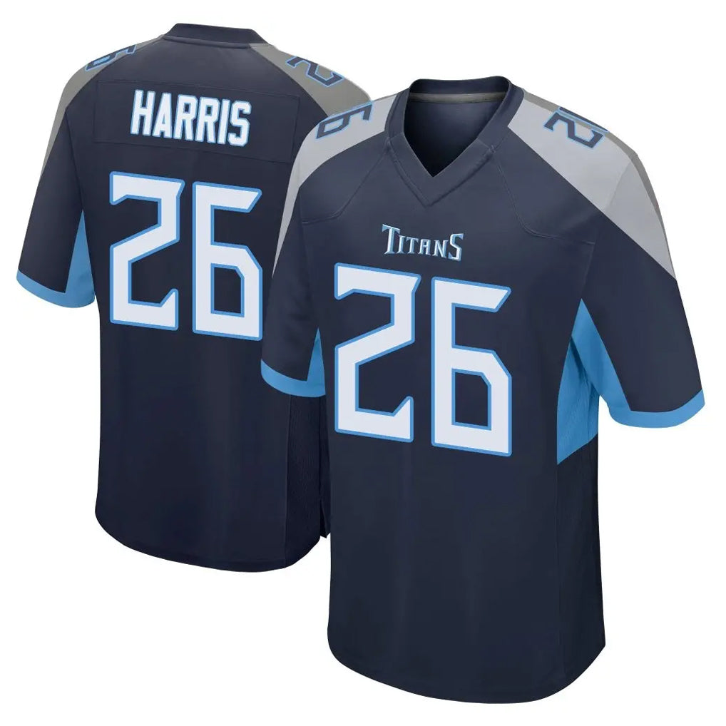 Ndoa T.Titans #26 Marcus Harris Player Navy Home Game Stitched Jerseys