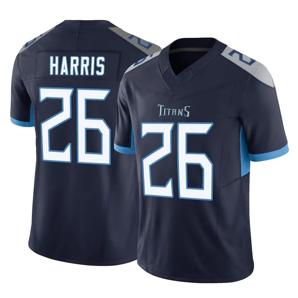 Ndoa T.Titans #26 Marcus Harris Player Navy Limited Vapor F.U.S.E. Home Game Stitched Jerseys