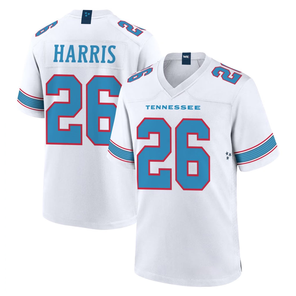 Ndoa T.Titans #26 Marcus Harris Player White 2026 Game Home Stitched Jerseys