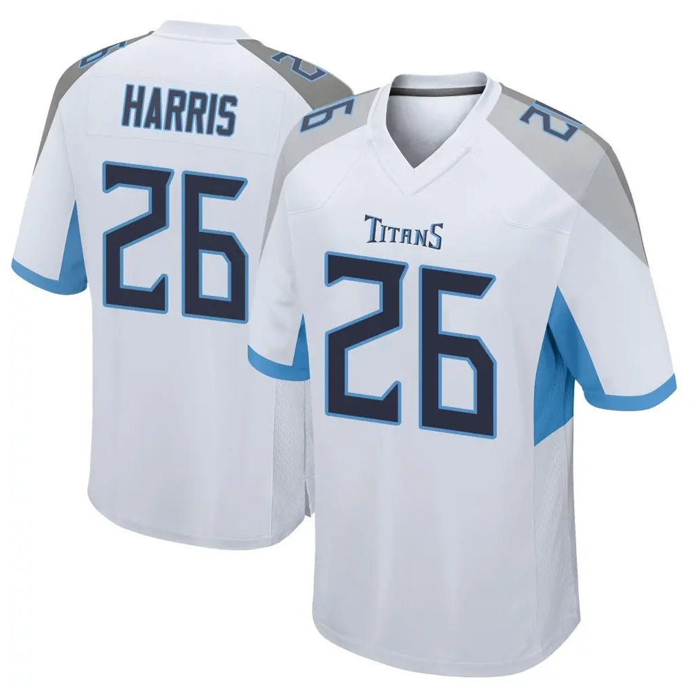 Ndoa T.Titans #26 Marcus Harris Player White Home Game Stitched Jerseys