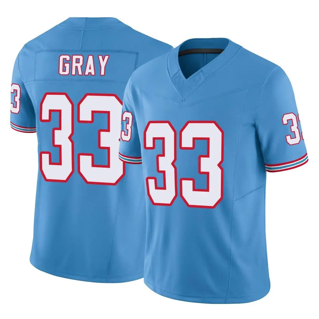 Ndoa T.Titans #33 Cedric Gray Player Light Blue Limited Vapor F.U.S.E. Home Game Stitched Jerseys