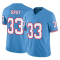 Ndoa T.Titans #33 Cedric Gray Player Light Blue Limited Vapor F.U.S.E. Home Game Stitched Jerseys