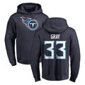 Ndoa T.Titans #33 Cedric Gray Player Navy Logo Pullover Hoodies Home Game Stitched Jerseys