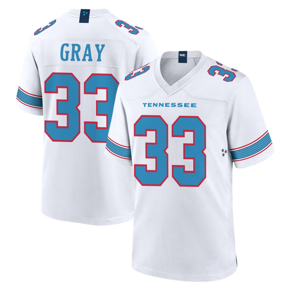 Ndoa T.Titans #33 Cedric Gray Player White 2026 Game Home Stitched Jerseys