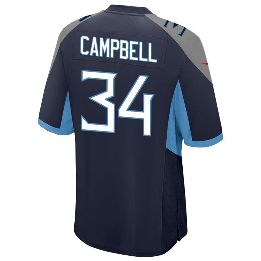 Ndoa T.Titans #34 Earl Campbell Player Navy Home Game Football Jerseys