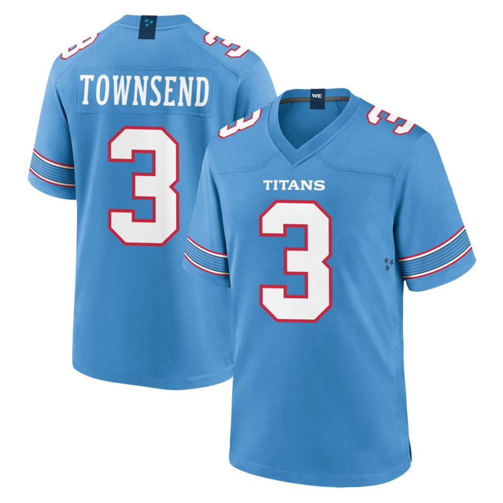 Ndoa T.Titans #3 Tommy Townsend Player Light Blue 2026 Game Home Stitched Jerseys