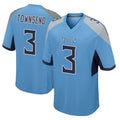 Ndoa T.Titans #3 Tommy Townsend Player Light Blue Home Game Stitched Jerseys