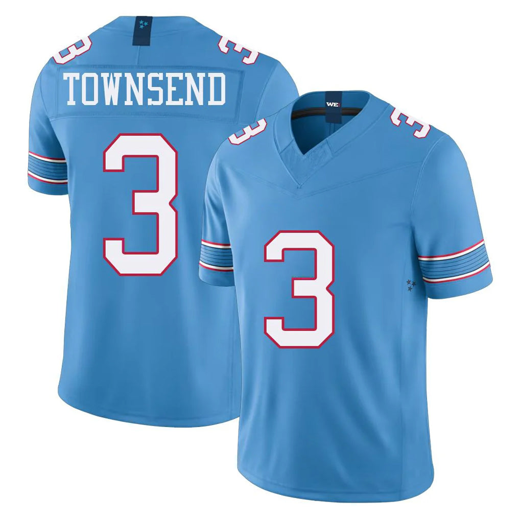 Ndoa T.Titans #3 Tommy Townsend Player Light Blue Team Vapor F.U.S.E. Limited Home Game Stitched Jerseys
