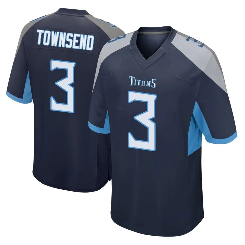 Ndoa T.Titans #3 Tommy Townsend Player Navy Home Game Stitched Jerseys