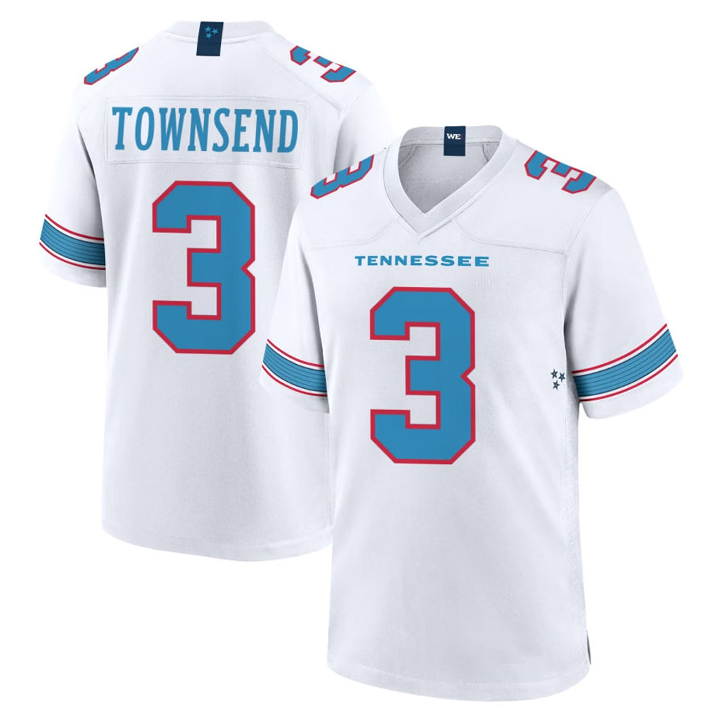 Ndoa T.Titans #3 Tommy Townsend Player White 2026 Game Home Stitched Jerseys