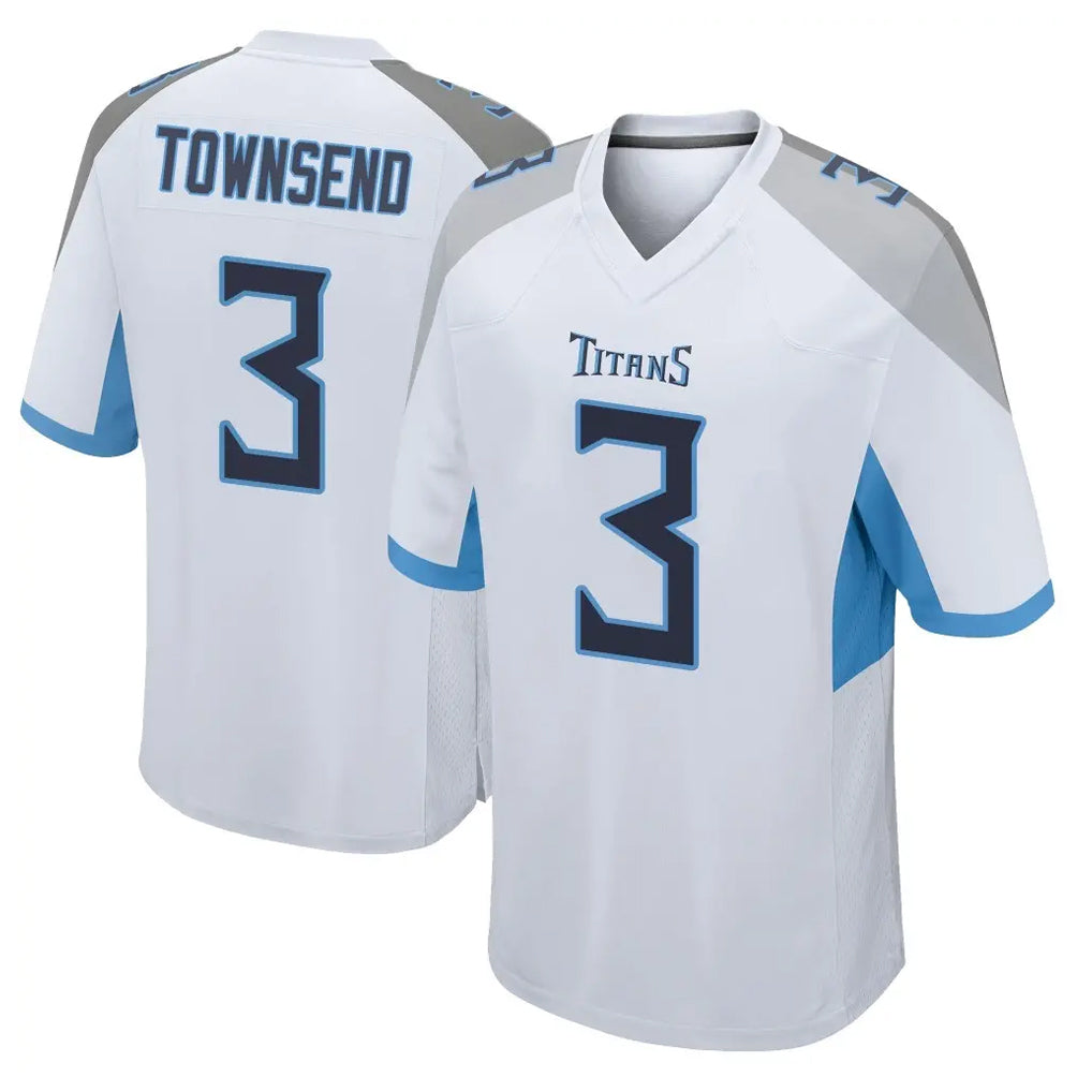 Ndoa T.Titans #3 Tommy Townsend Player White Home Game Stitched Jerseys