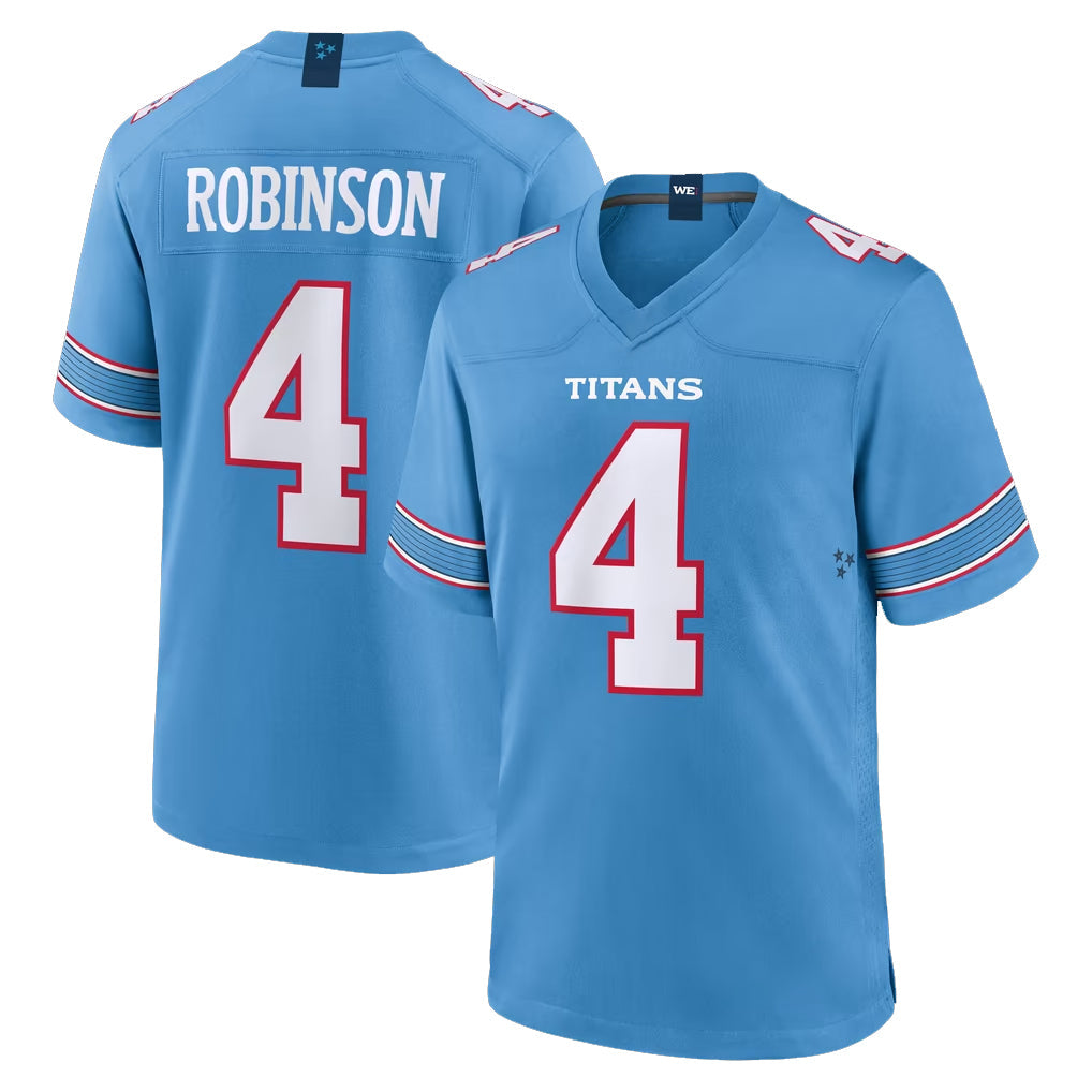 Ndoa T.Titans #4 Wan'Dale Robinson Player Light Blue 2026 Game Home Stitched Jerseys