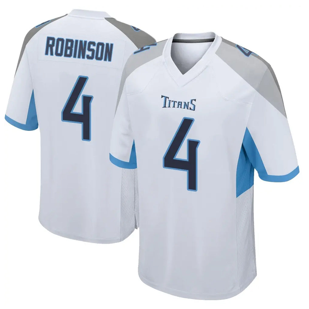 Ndoa T.Titans #4 Wan'Dale Robinson Player White Home Game Stitched Jerseys