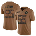 Ndoa T.Titans #55 JC Latham Player Brown Salute To Service Limited Stitched Jerseys