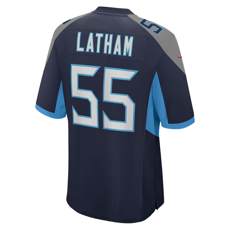 Ndoa T.Titans #55 JC Latham Player Navy Home Game Stitched Jerseys