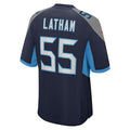 Ndoa T.Titans #55 JC Latham Player Navy Home Game Stitched Jerseys