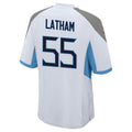 Ndoa T.Titans #55 JC Latham Player White Home Game Stitched Jerseys