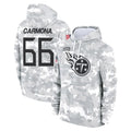 Ndoa T.Titans #66 Fernando Carmona Jr. Player Camo Arctic Salute to Service Pullover Hoodies Home Game Stitched Jerseys
