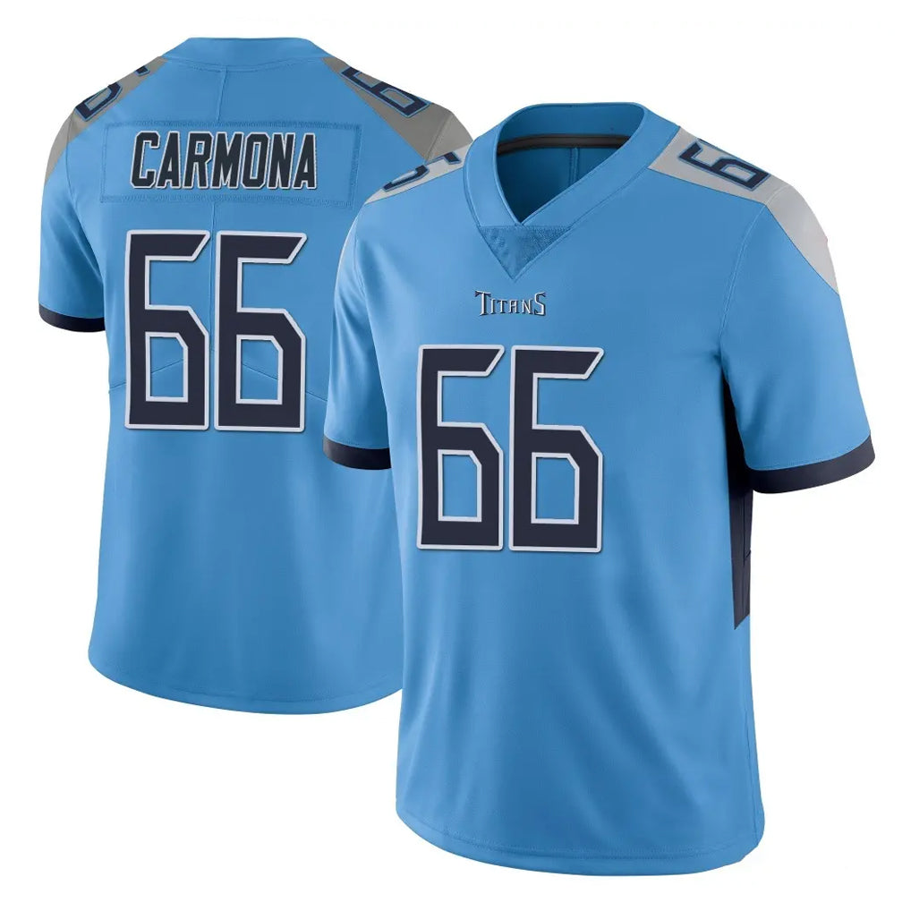 Ndoa T.Titans #66 Fernando Carmona Jr. Player Light Blue Limited Vapor Untouchable Home Game Stitched Jerseys