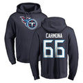 Ndoa T.Titans #66 Fernando Carmona Jr. Player Navy Logo Pullover Hoodies Home Game Stitched Jerseys