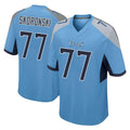 Ndoa T.Titans #77 Peter Skoronski Player Light Blue Home Game Stitched Jerseys