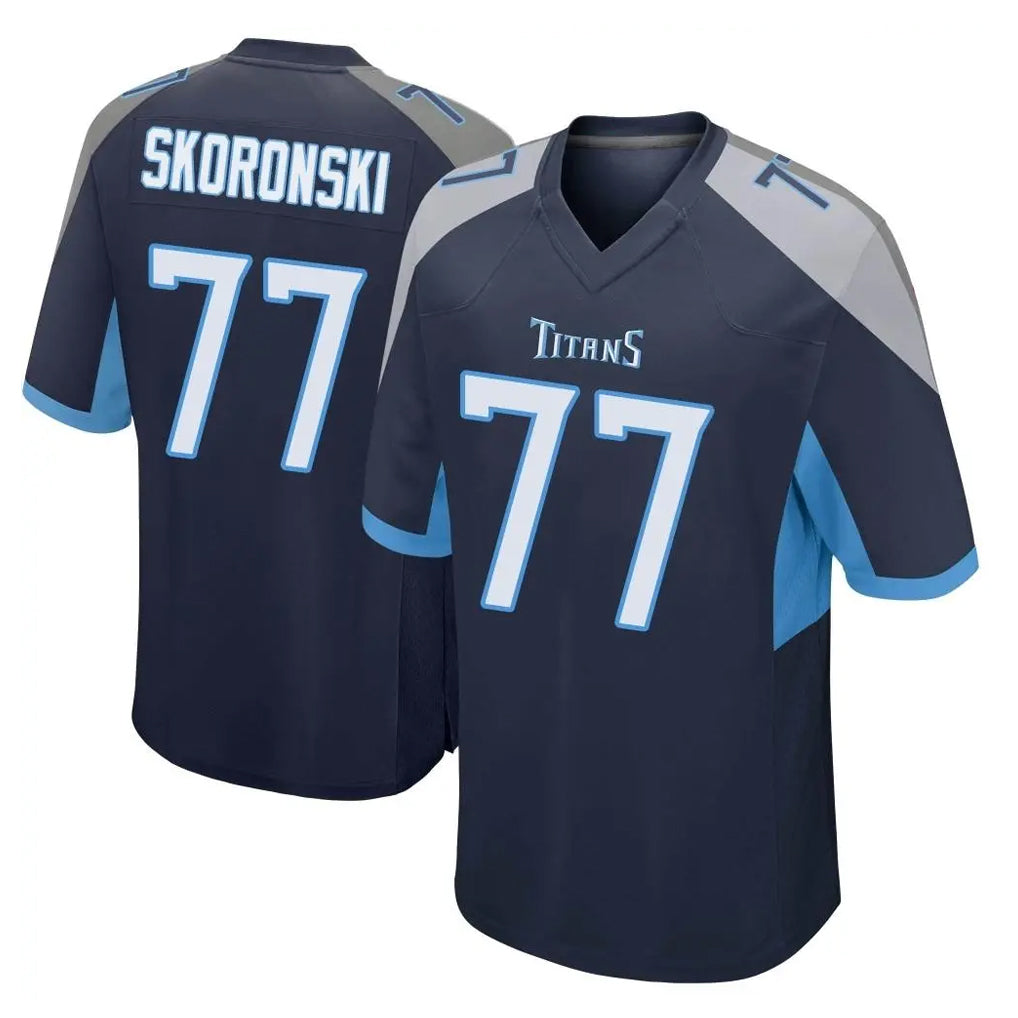 Ndoa T.Titans #77 Peter Skoronski Player Navy Home Game Stitched Jerseys