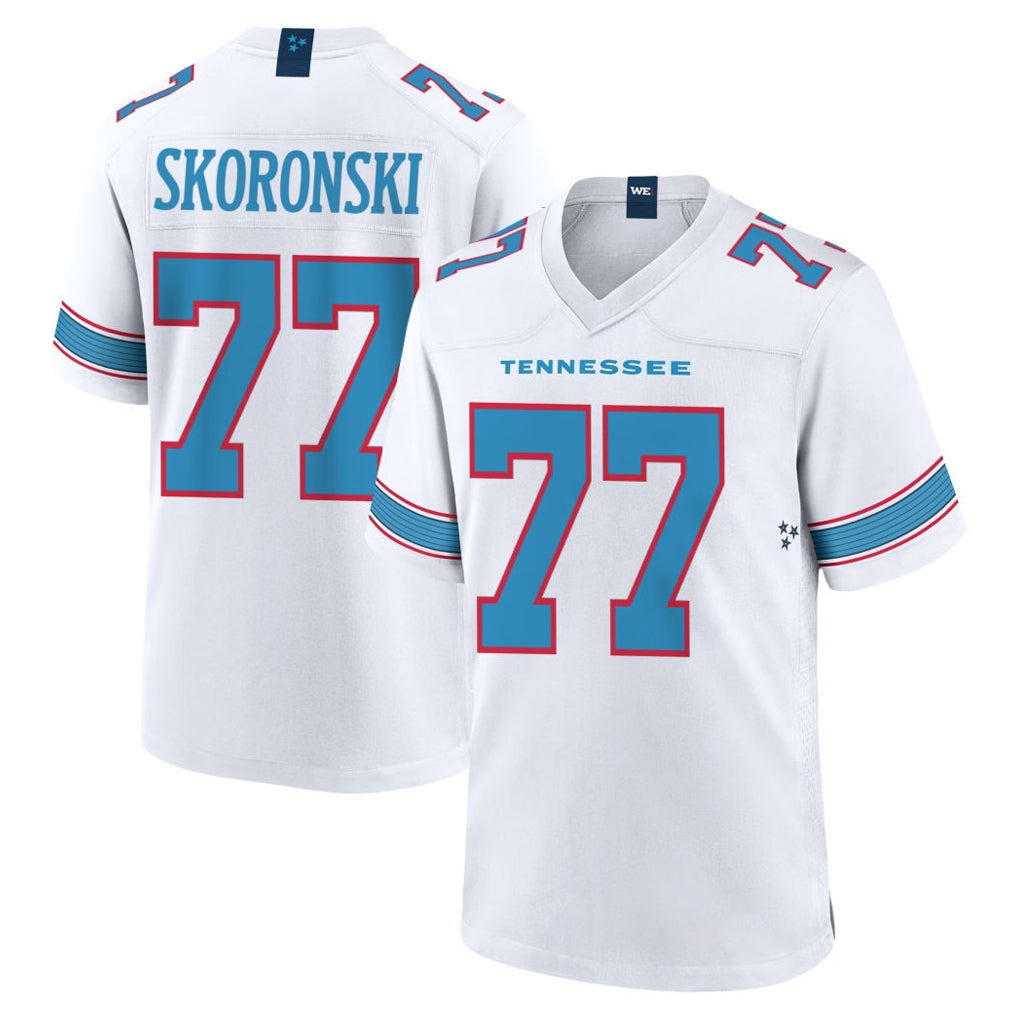 Ndoa T.Titans #77 Peter Skoronski Player White 2026 Game Home Stitched Jerseys