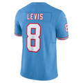 Ndoa T.Titans #8 Will Levis Nike Light Blue Alternate Oilers Throwback Vapor F.U.S.E. Limited Stitched Puhic Jersey