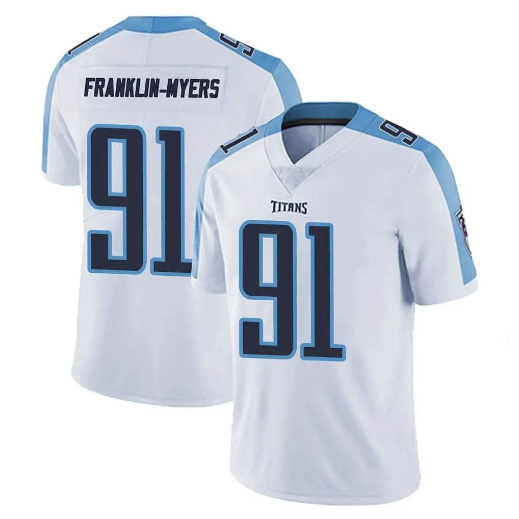 Ndoa T.Titans #91 John Franklin-Myers Player White Limited Vapor Untouchable Home Game Stitched Jerseys