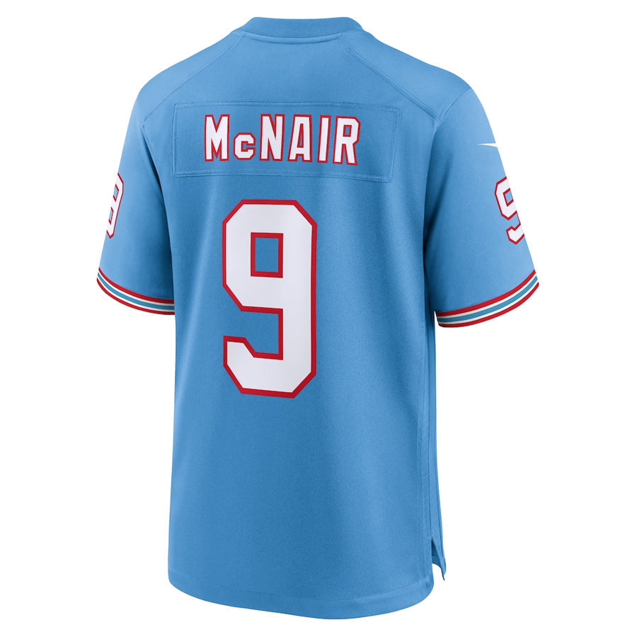 Ndoa T.Titans #9 Steve McNair Player Light Blue Throwback Alternate Game Stitched Jerseys