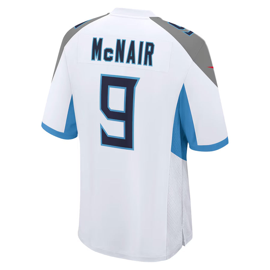 Ndoa T.Titans #9 Steve McNair Player White Home Game Stitched Jerseys